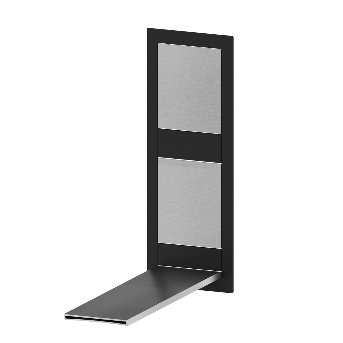 Newform 69235E - Acciaio spazzolato + Nero opaco - codice 69235E.46.093