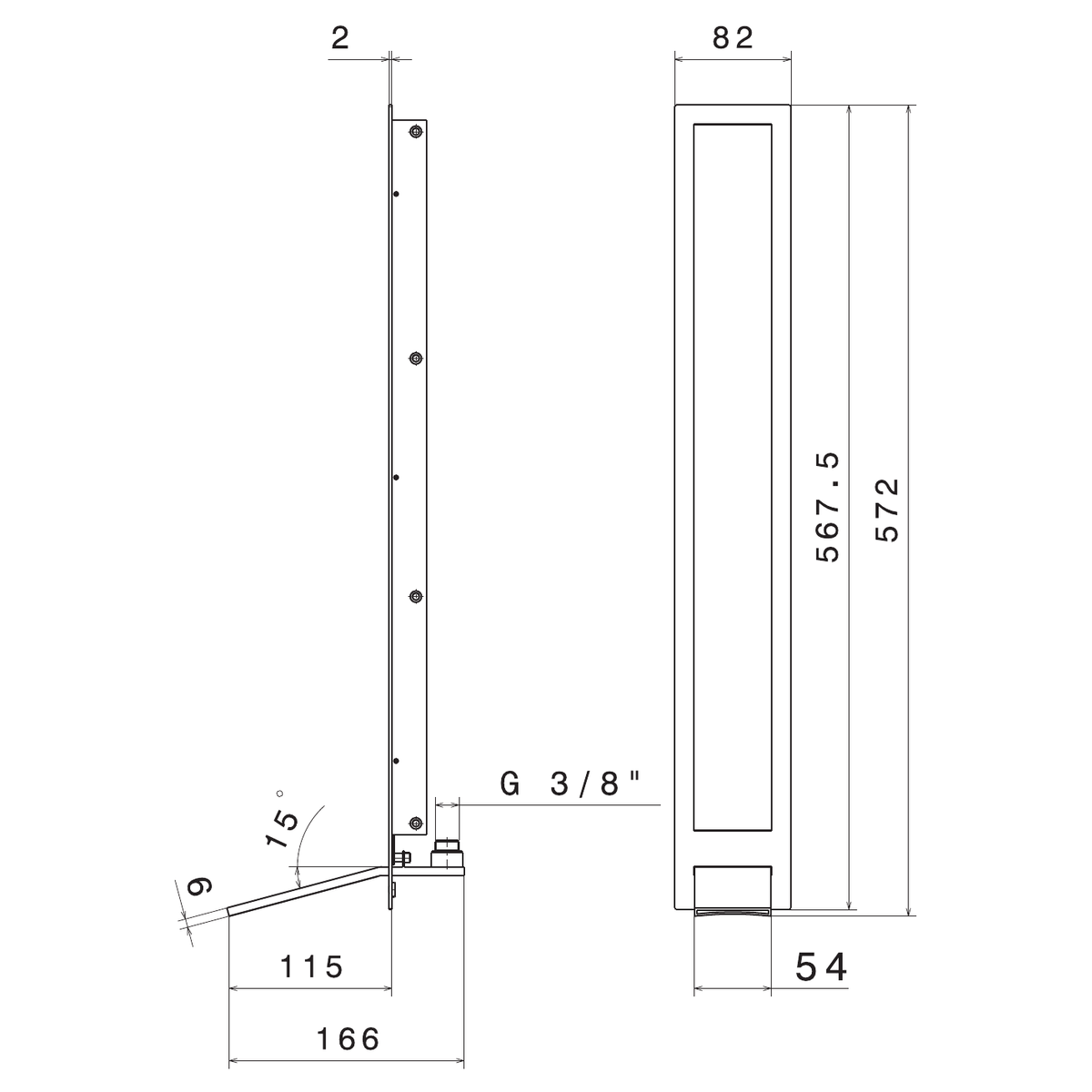 Newform 69274E - disegno tecnico