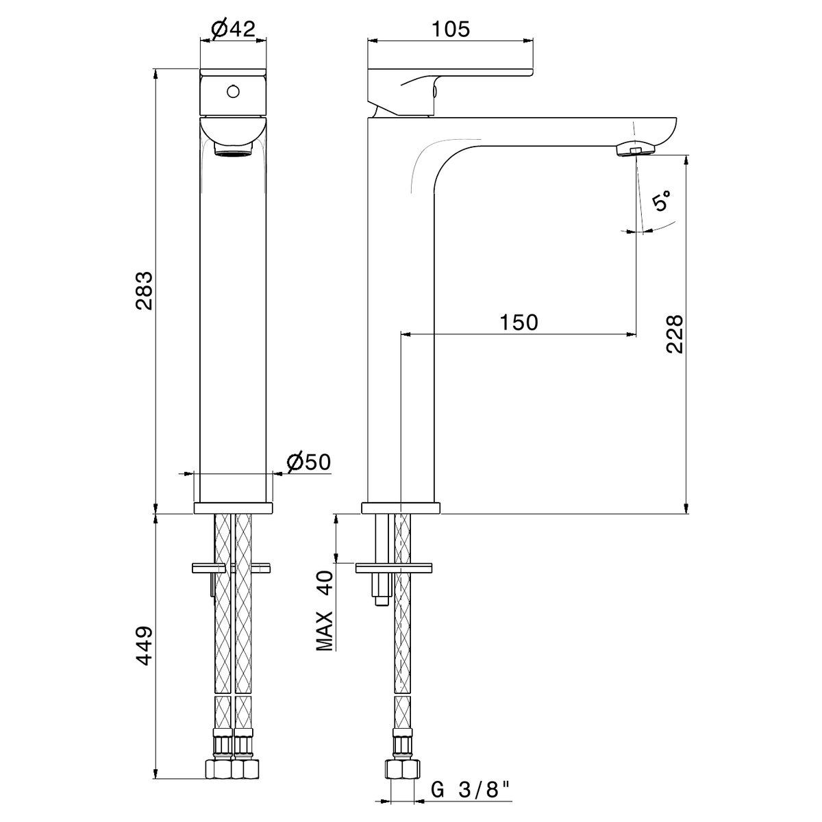 Newform 69315 - disegno tecnico