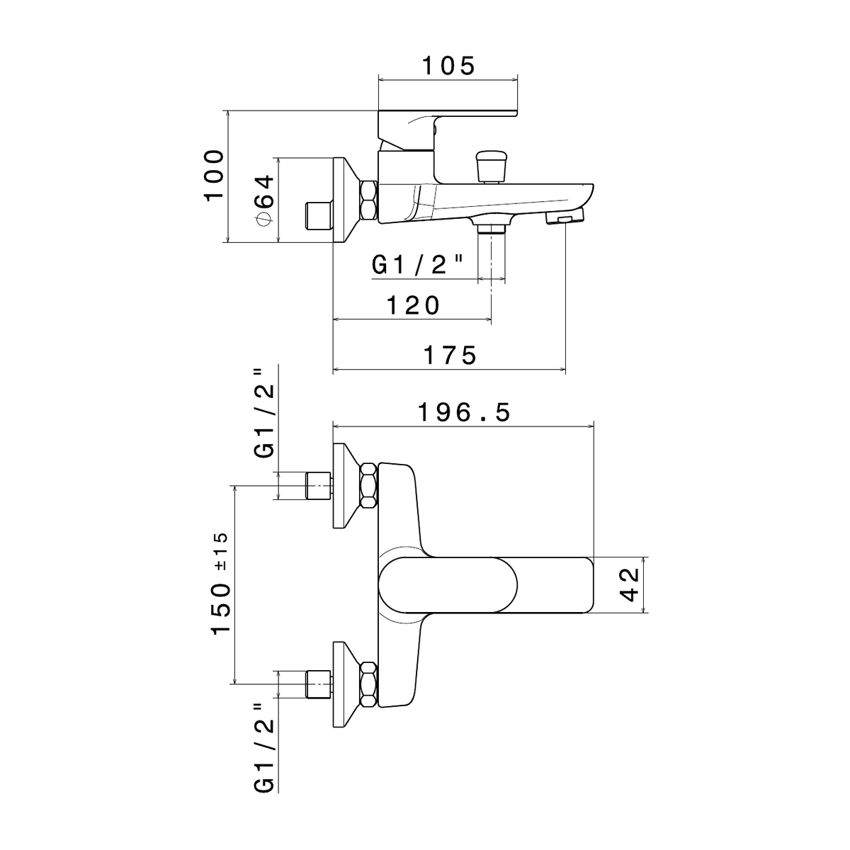 Newform 69340 - disegno tecnico