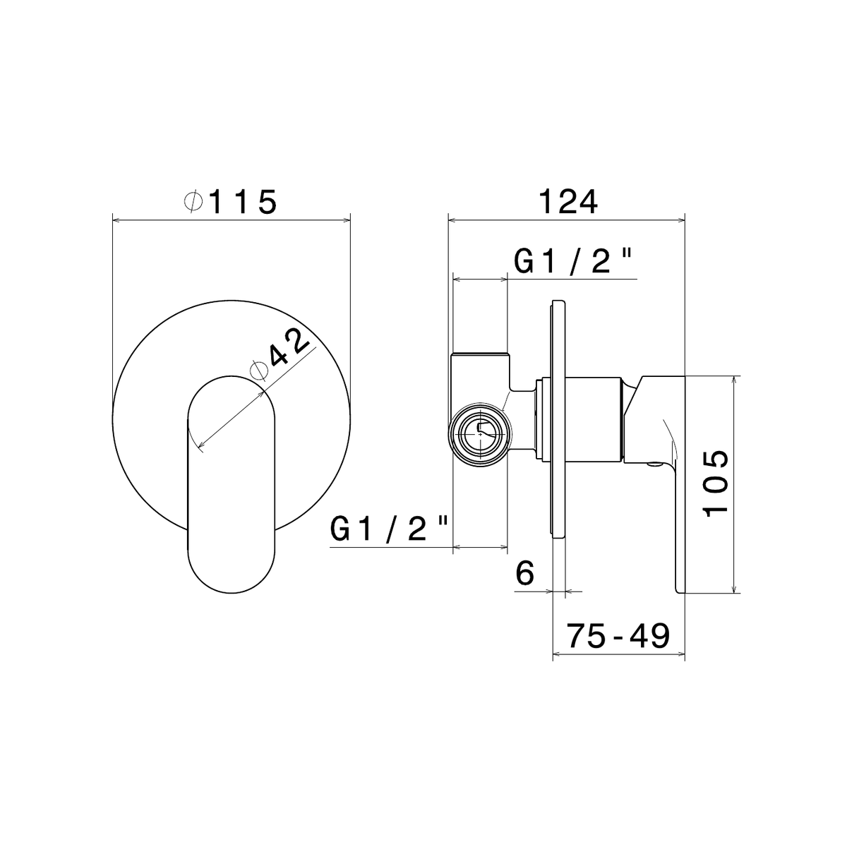 Newform 69375 - disegno tecnico