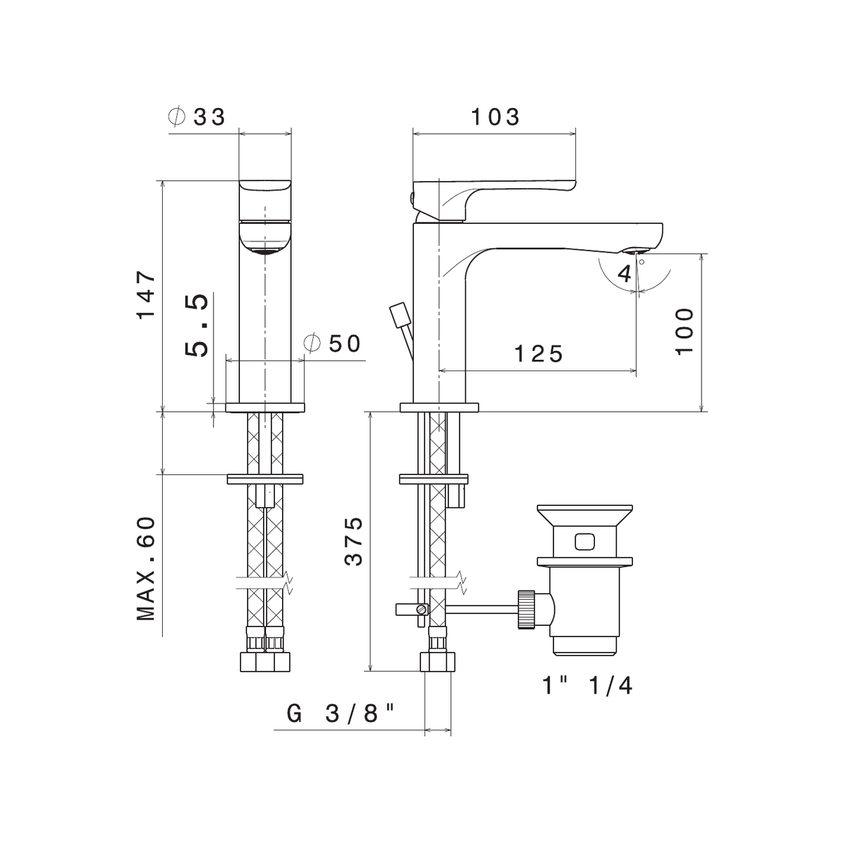 Newform 69410 - disegno tecnico