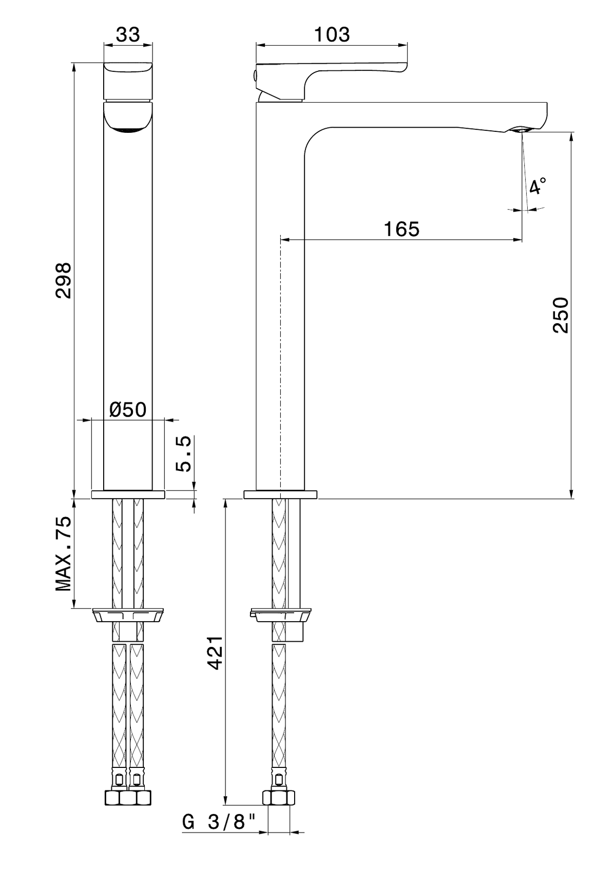 Newform 69416 - disegno tecnico