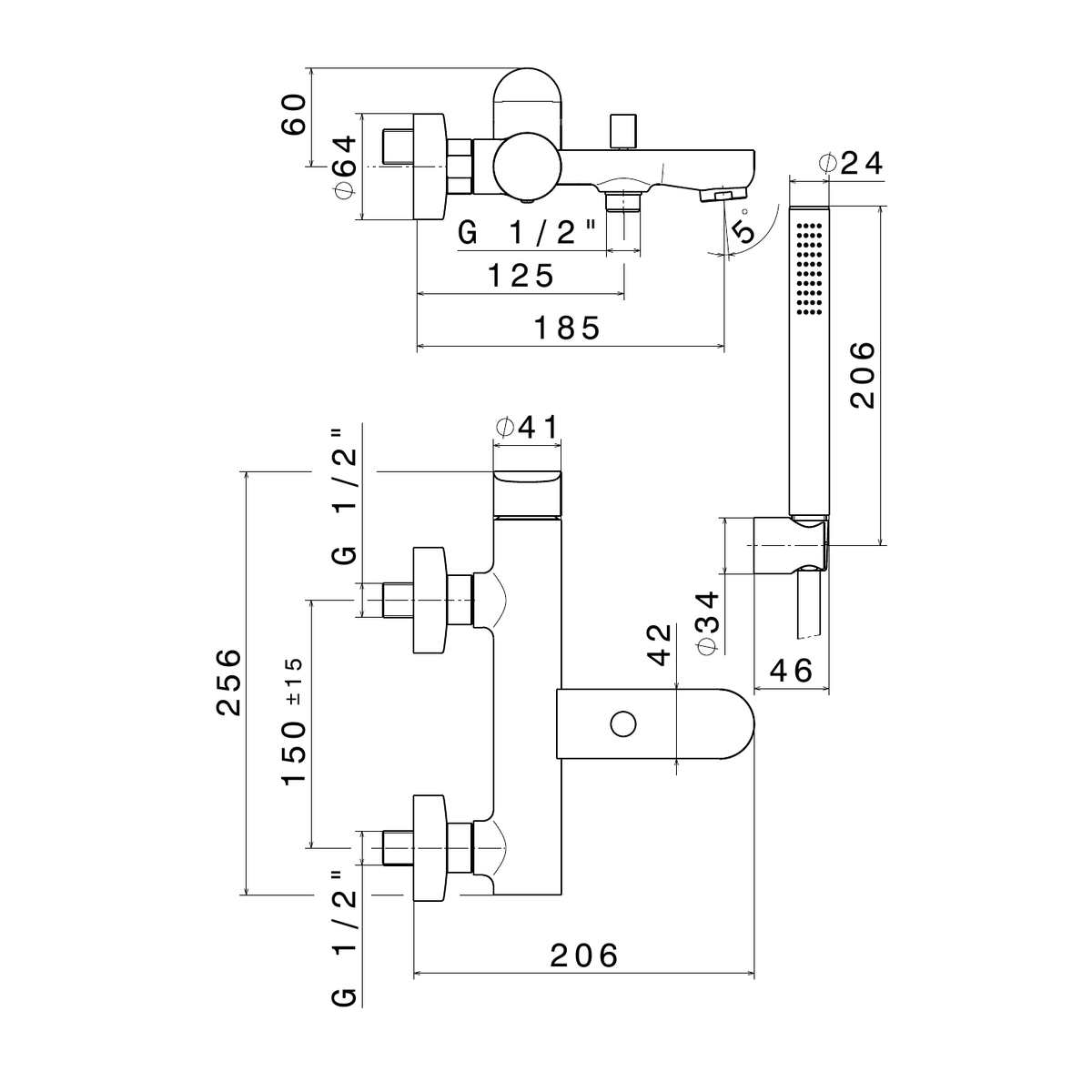 Newform 69440C - disegno tecnico