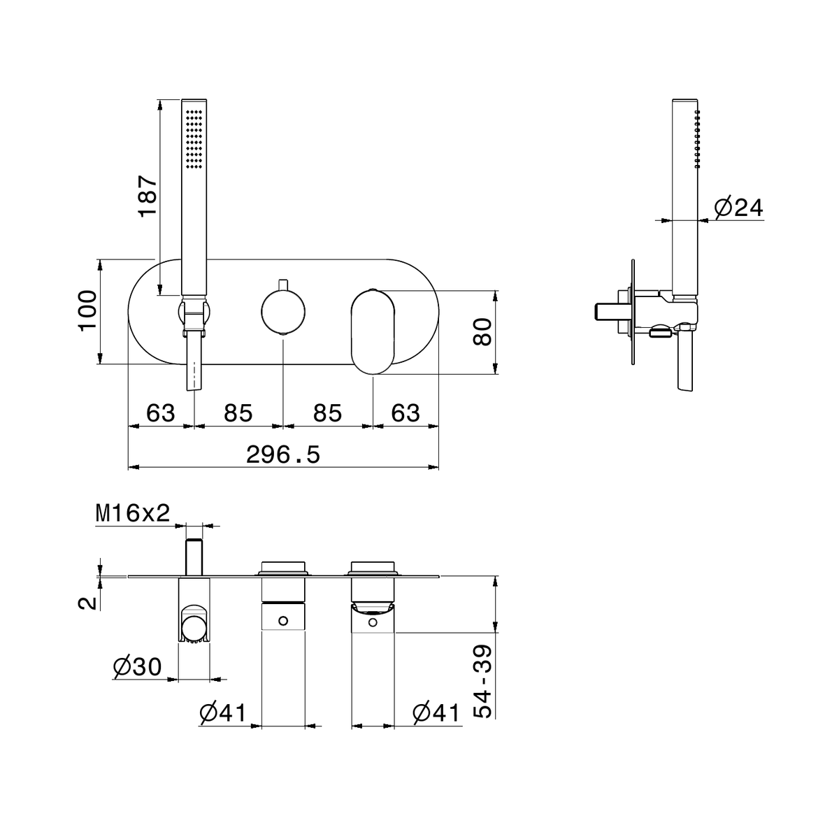 Newform 69469E - disegno tecnico