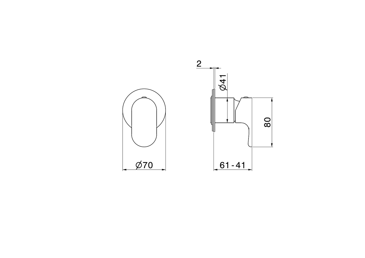 Newform 69477E - disegno tecnico