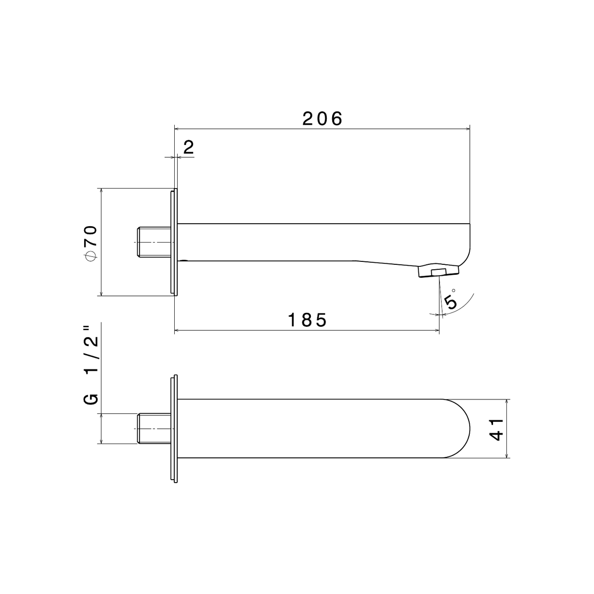 Newform 69487 - disegno tecnico