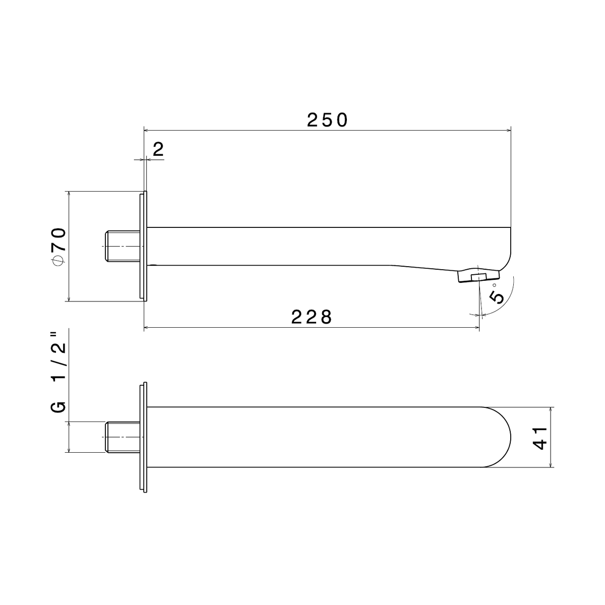 Newform 69488 - disegno tecnico
