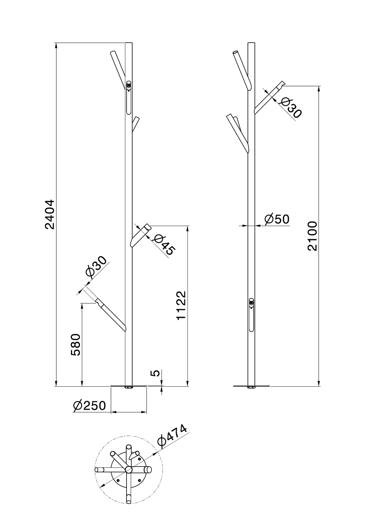 Newform 695E - disegno tecnico