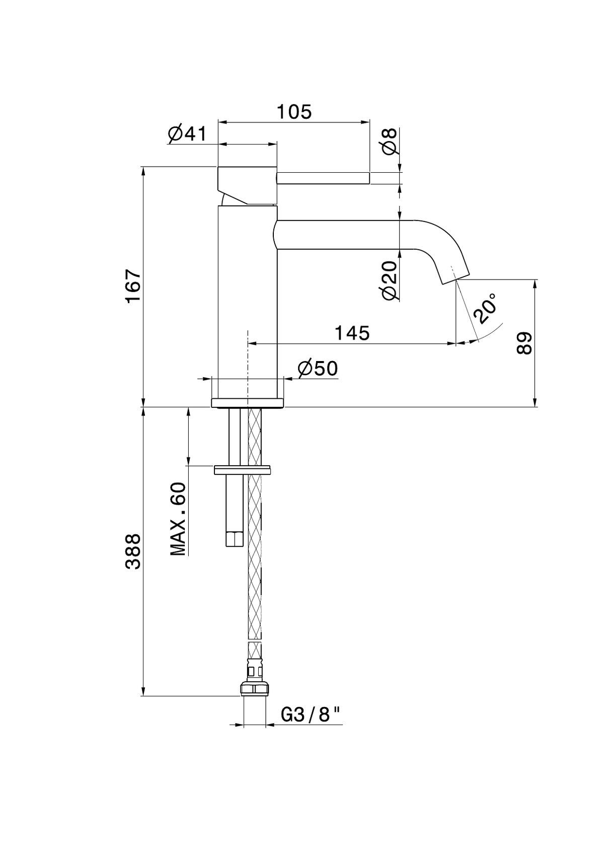 Newform 69612X - disegno tecnico