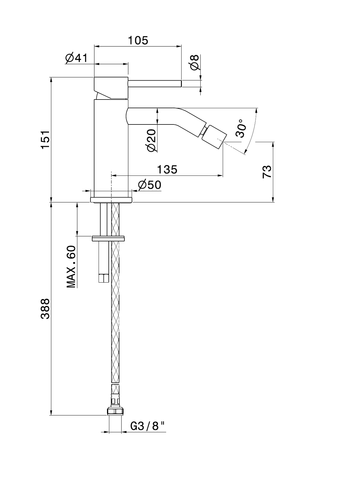 Newform 69626X - disegno tecnico