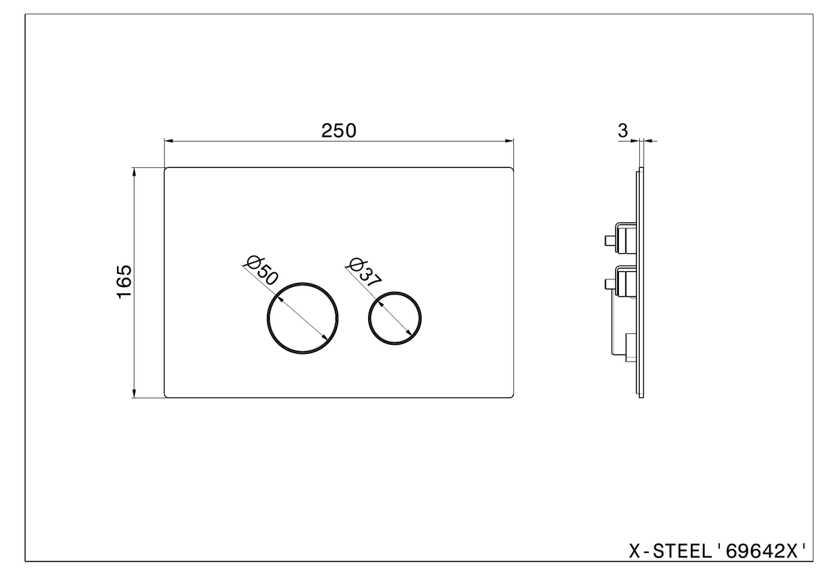 Newform 69642X - disegno tecnico