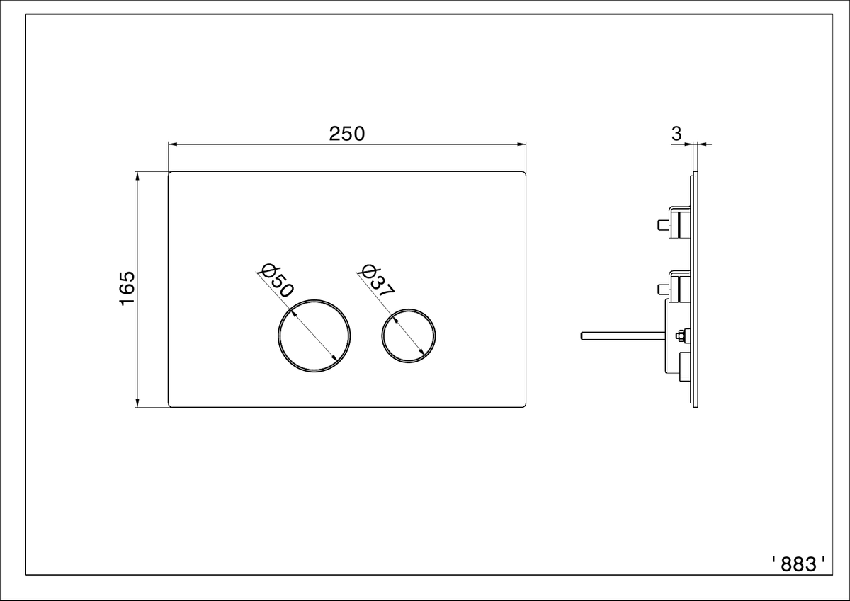 Newform 69643X - disegno tecnico