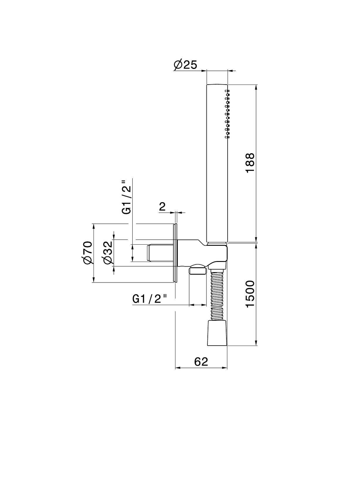Newform 69645X - disegno tecnico