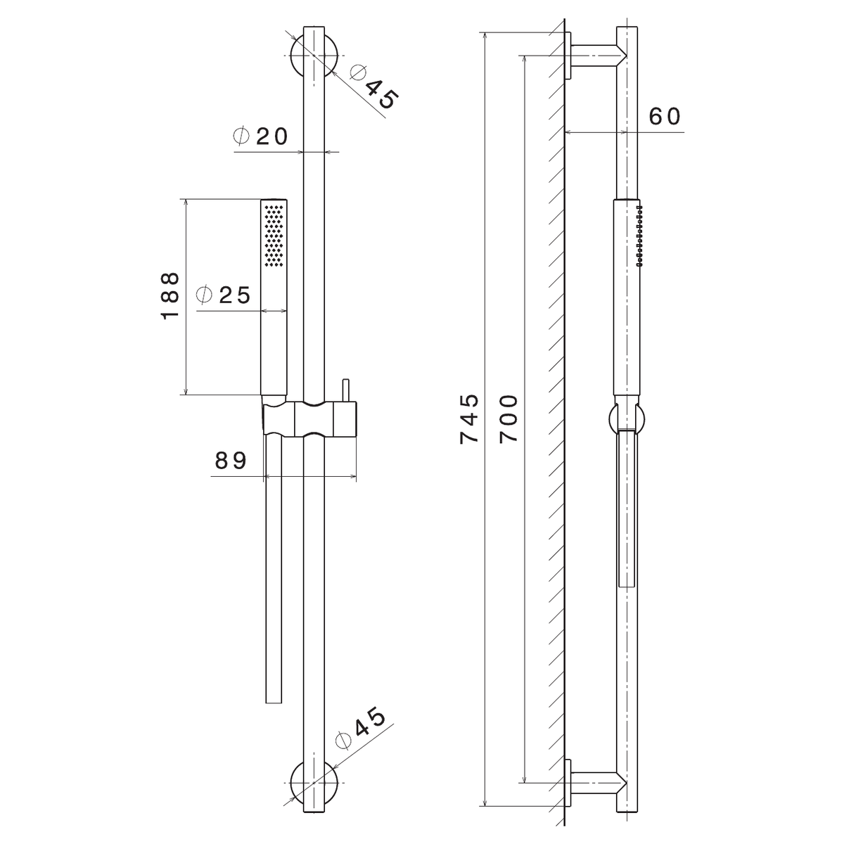 Newform 69656X - disegno tecnico