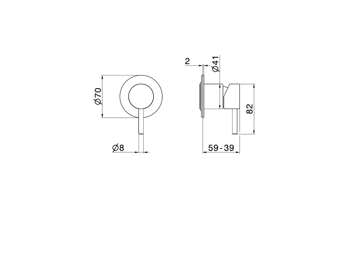 Newform 69666EX - disegno tecnico