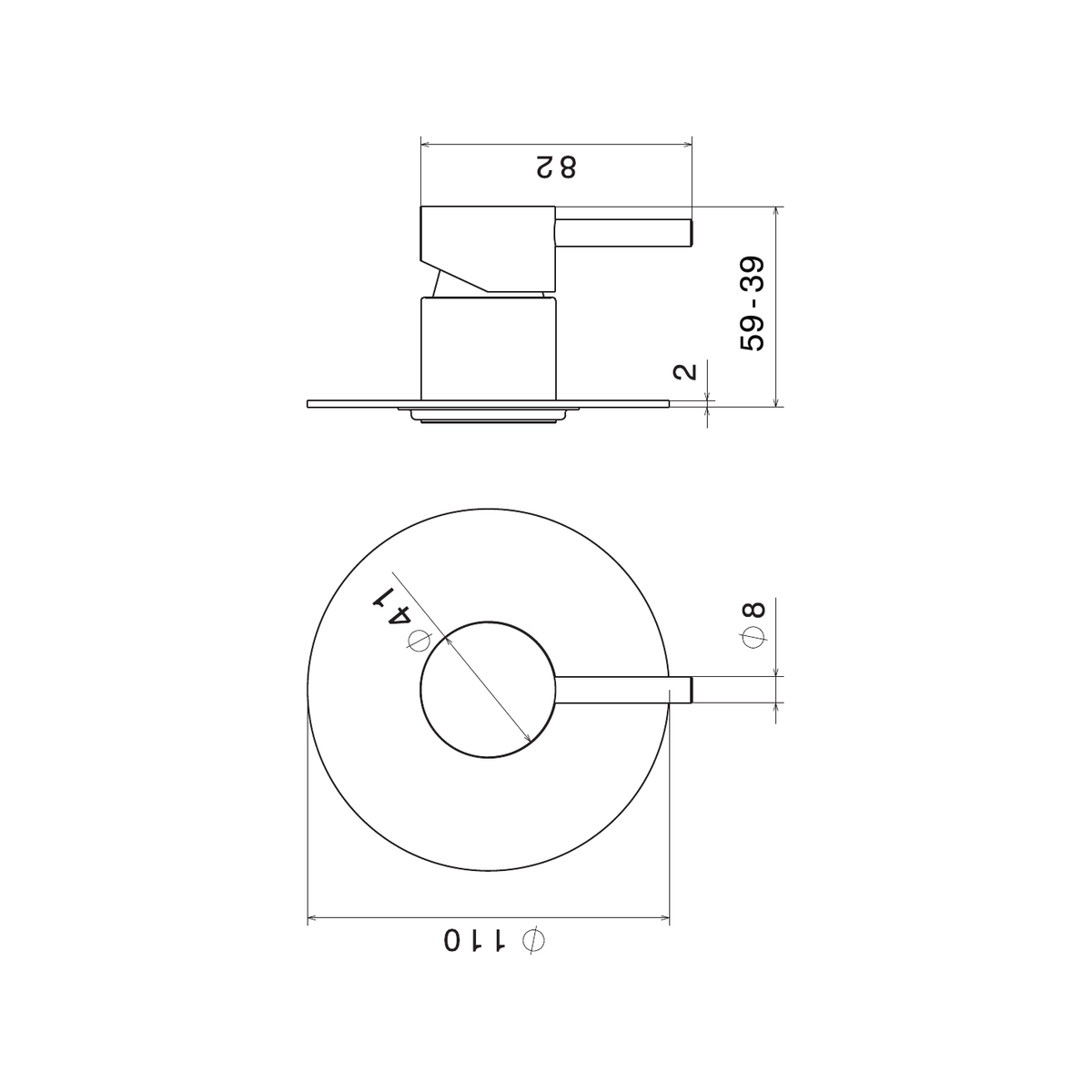 Newform 69675EX - disegno tecnico