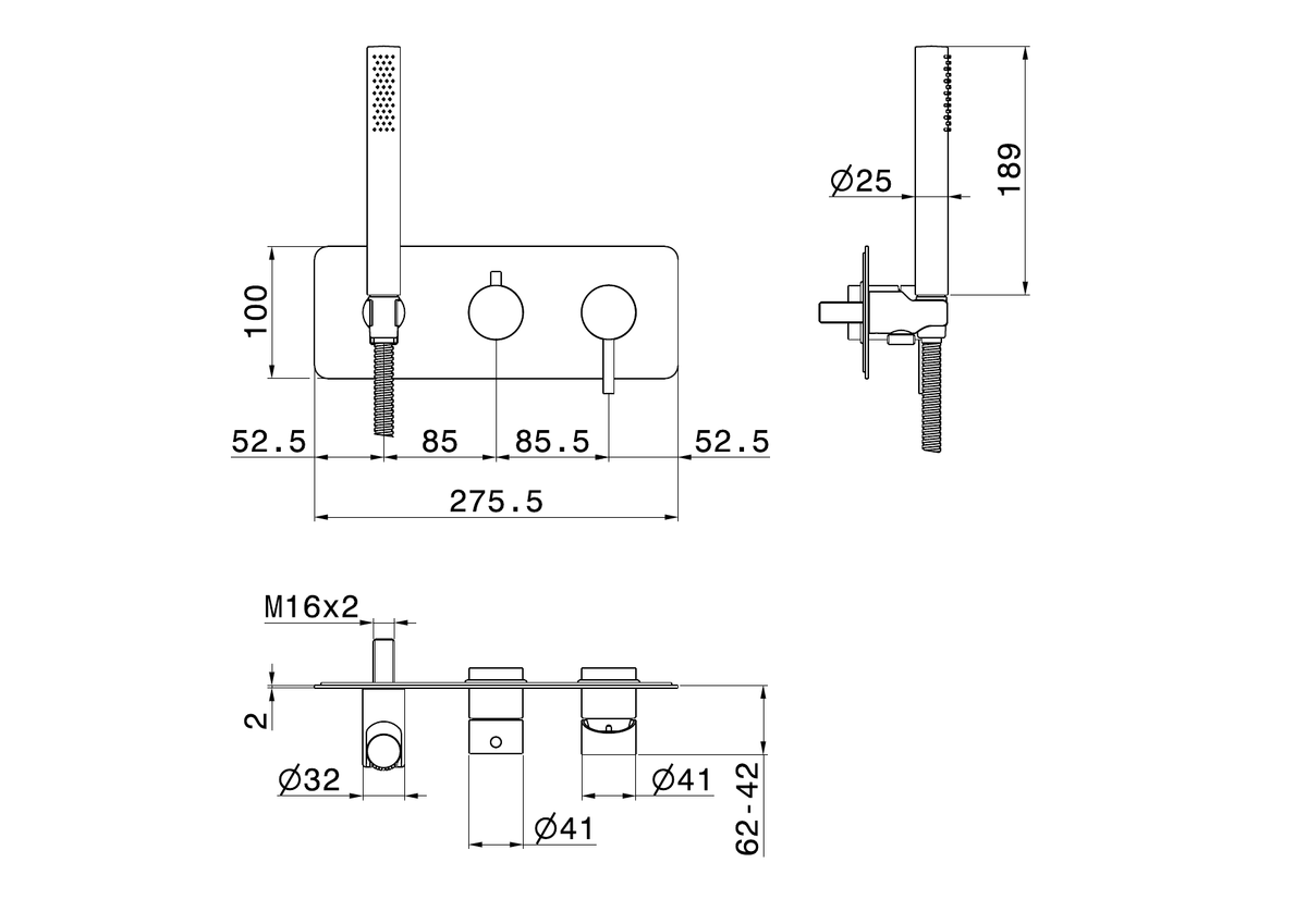 Newform 69679EX - disegno tecnico