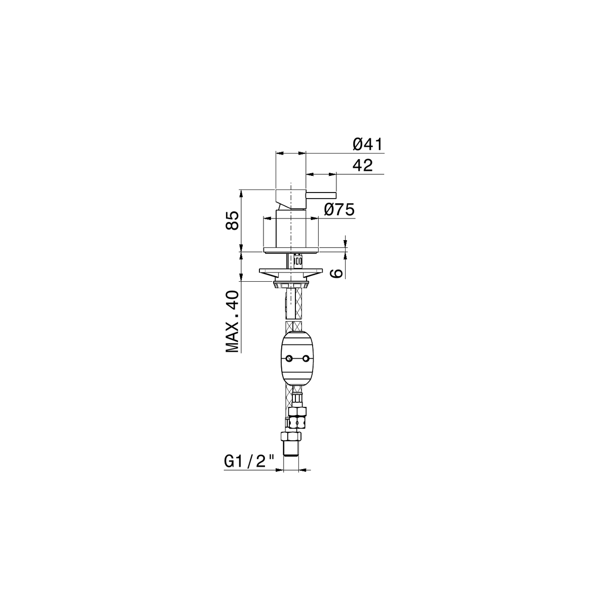 Newform 69686X - disegno tecnico