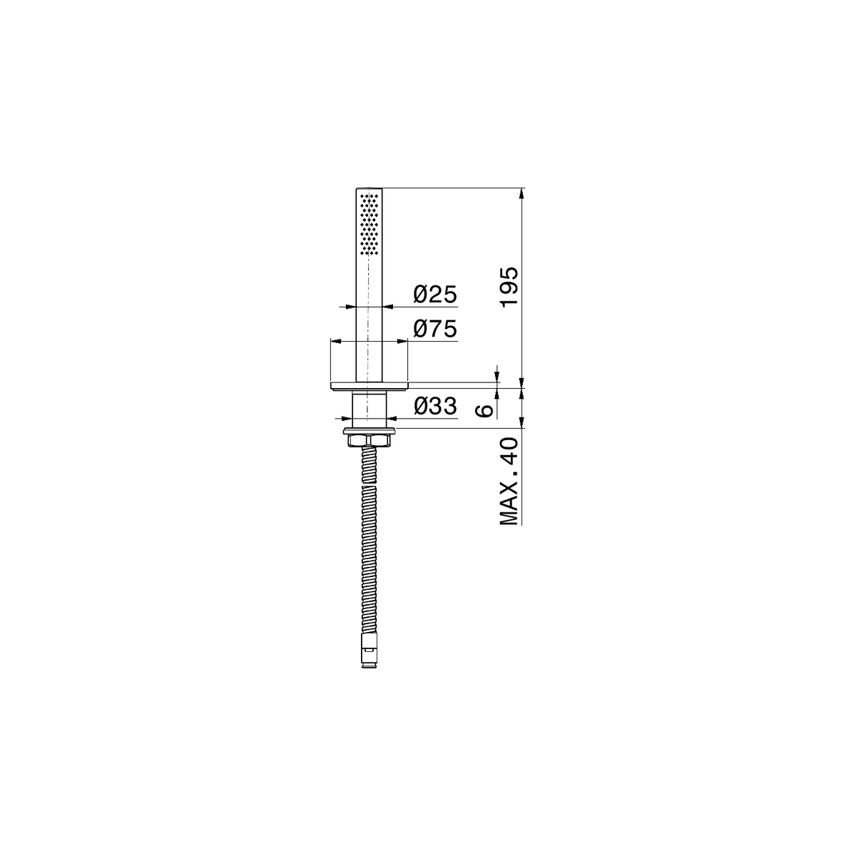 Newform 69693X - disegno tecnico