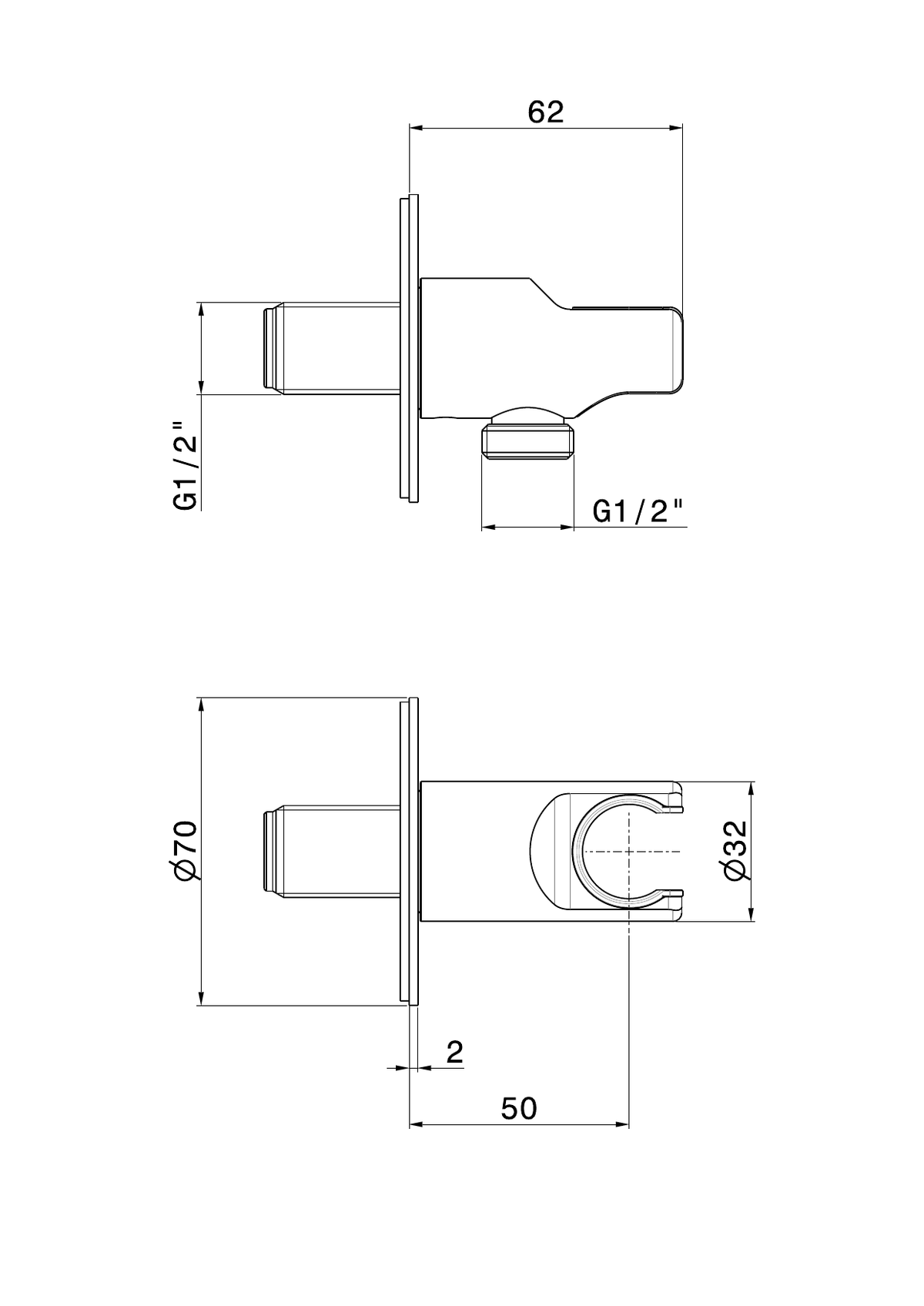 Newform 69698X - disegno tecnico