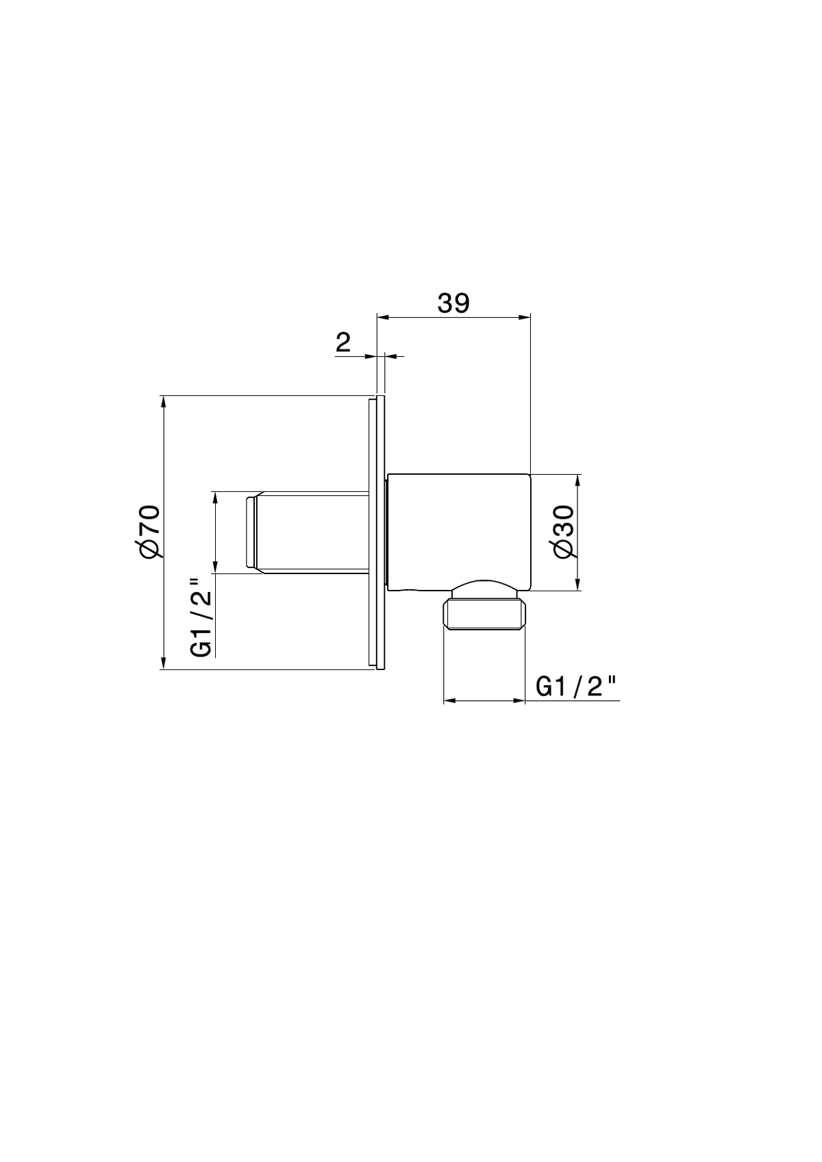 Newform 69699X - disegno tecnico