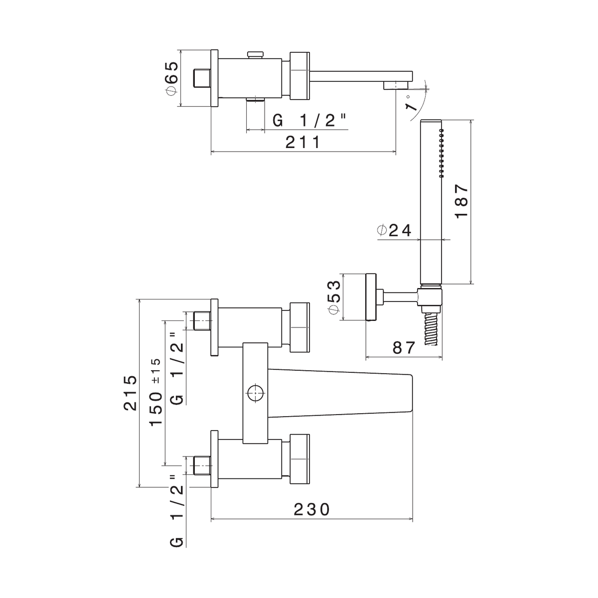 Newform 69740C - disegno tecnico