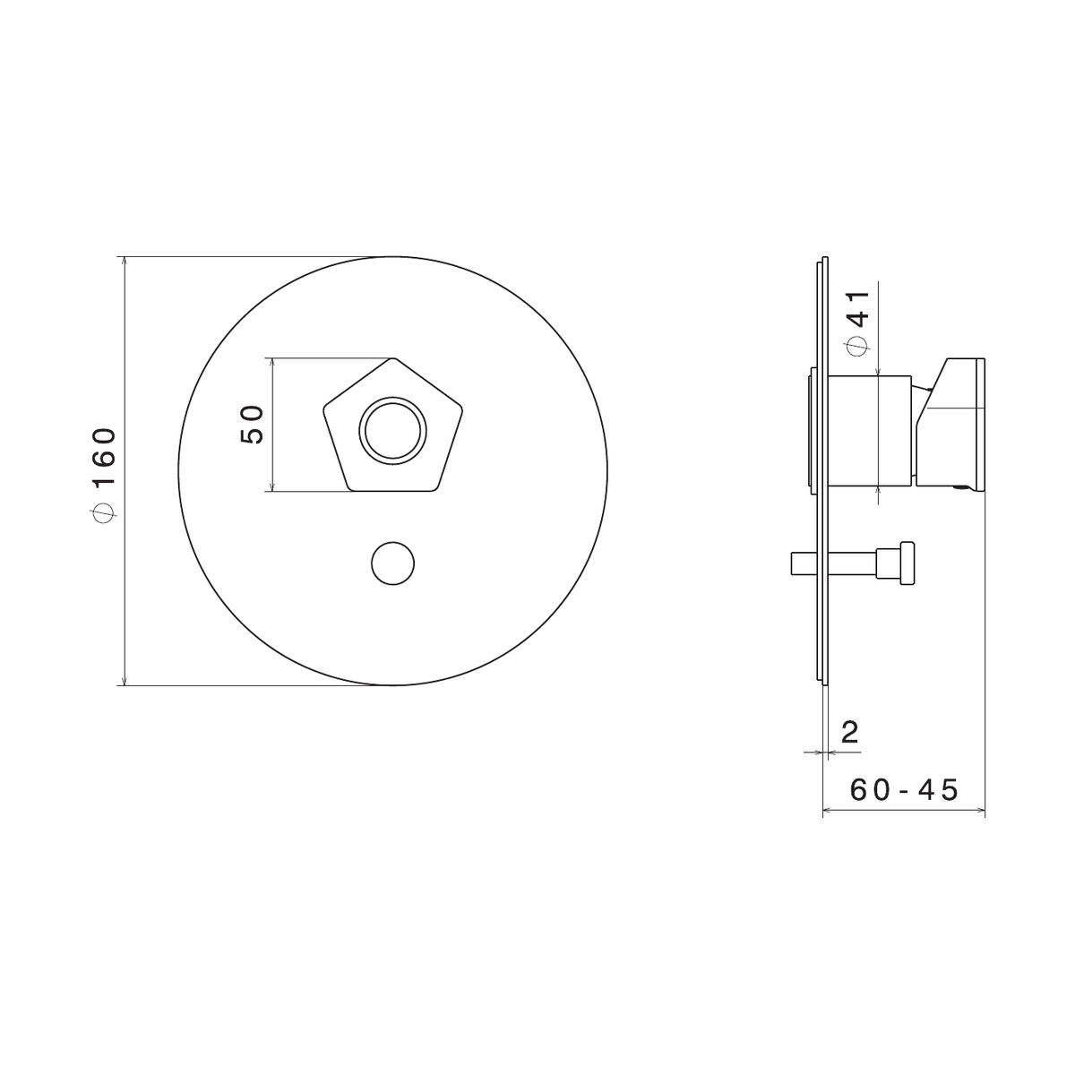 Newform 69770E - disegno tecnico