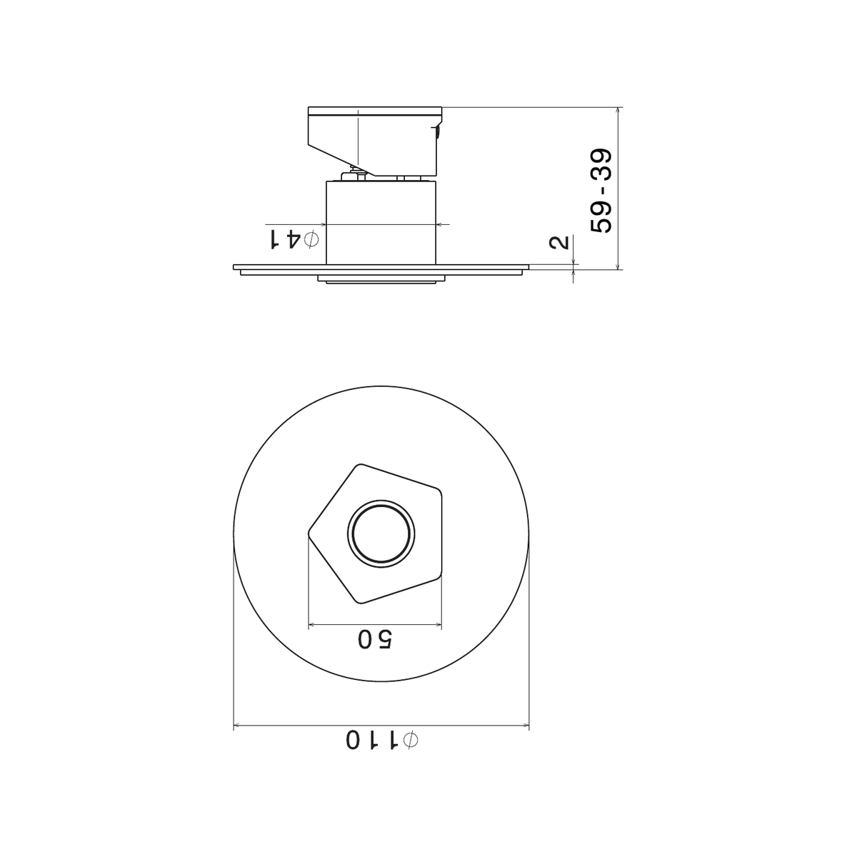 Newform 69775E - disegno tecnico