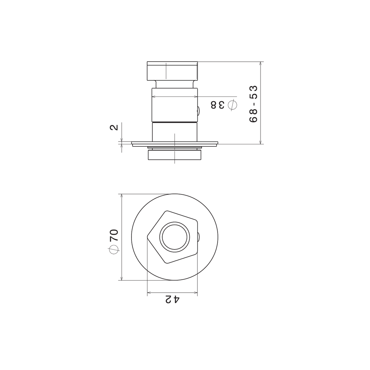 Newform 69806E - disegno tecnico