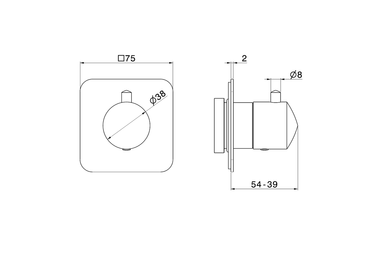 Newform 69855E - disegno tecnico