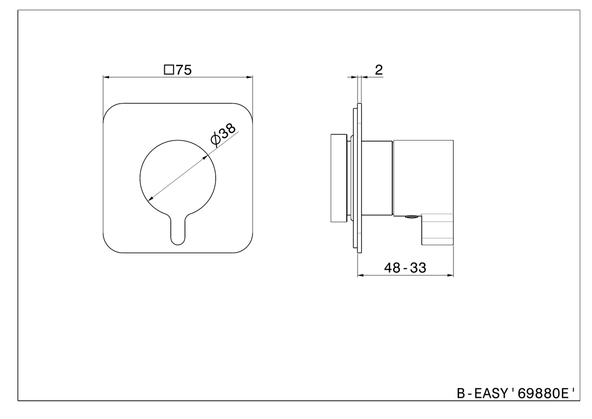 Newform 69880E - disegno tecnico
