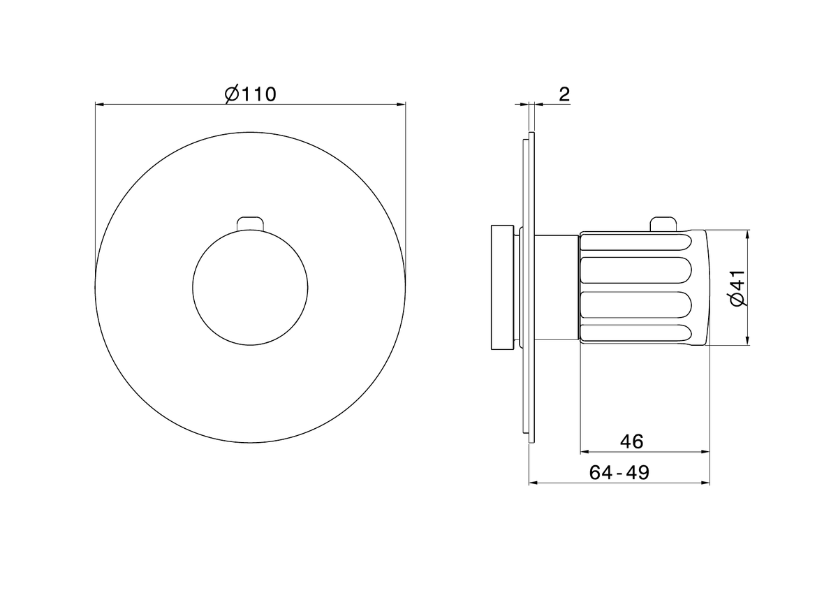 Newform 69891E - disegno tecnico