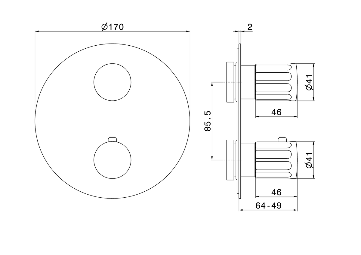 Newform 69892E - disegno tecnico