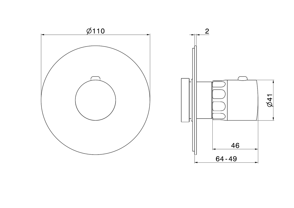 Newform 69896E - disegno tecnico