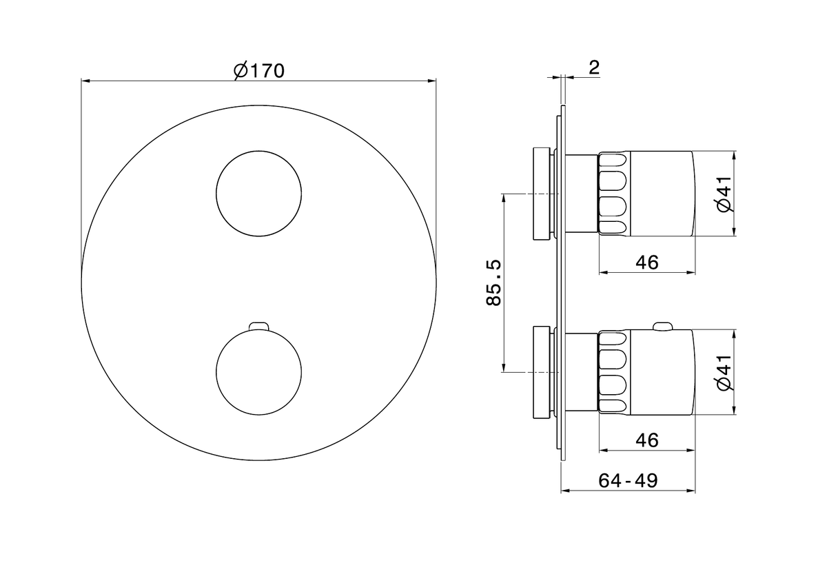 Newform 69897E - disegno tecnico