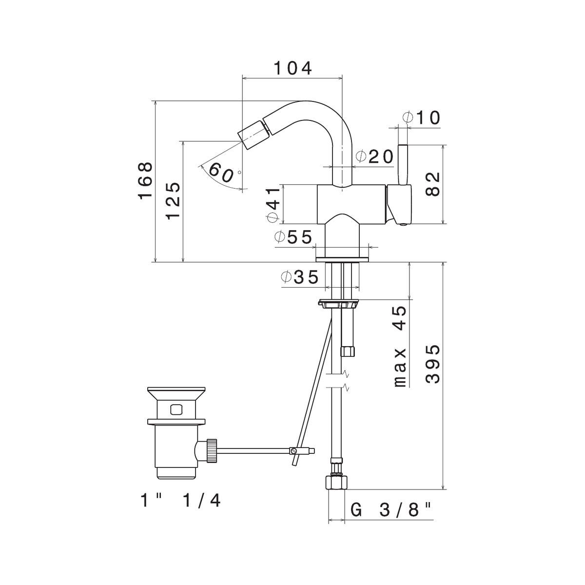 Newform 70825 - disegno tecnico