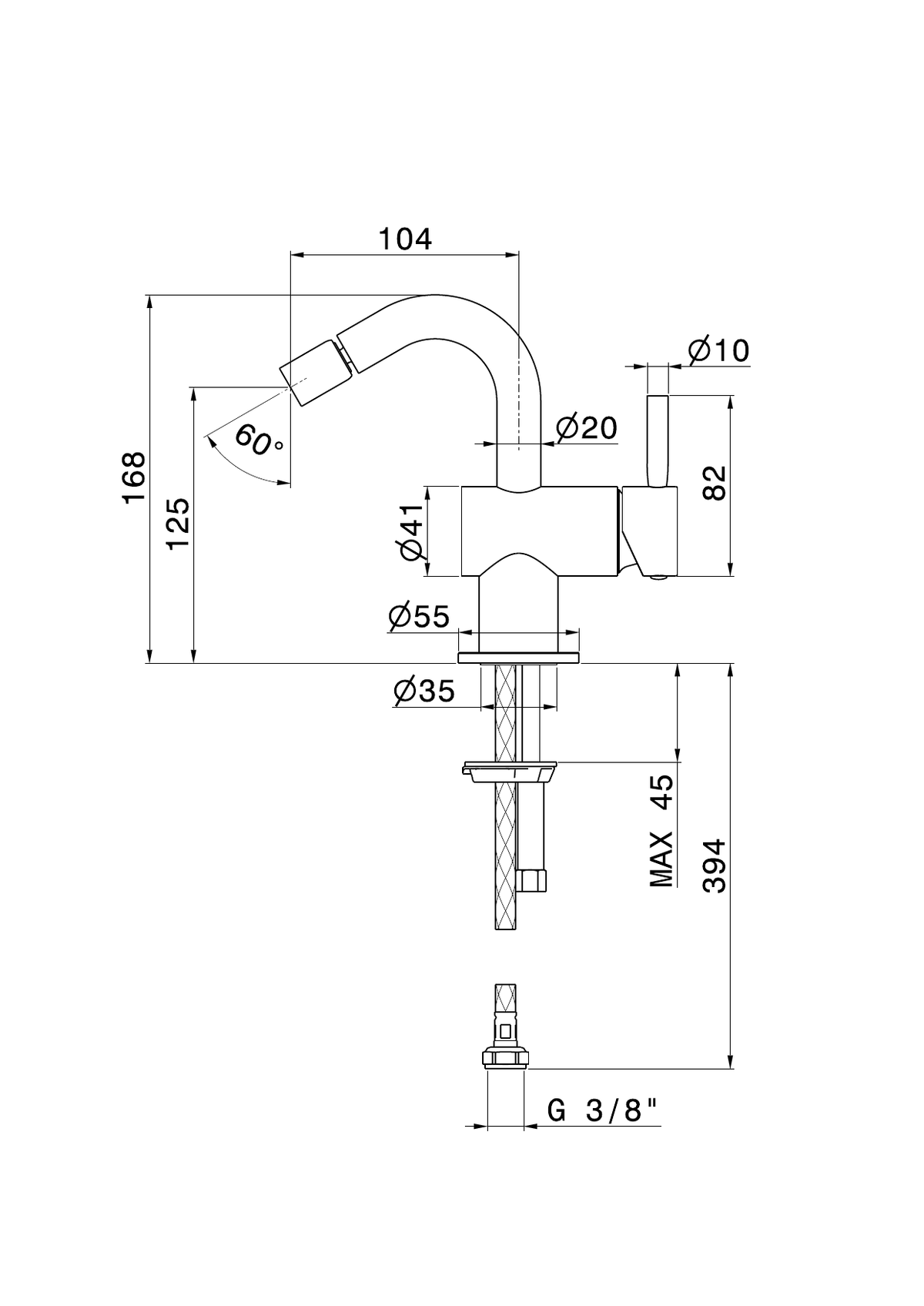 Newform 70827 - disegno tecnico
