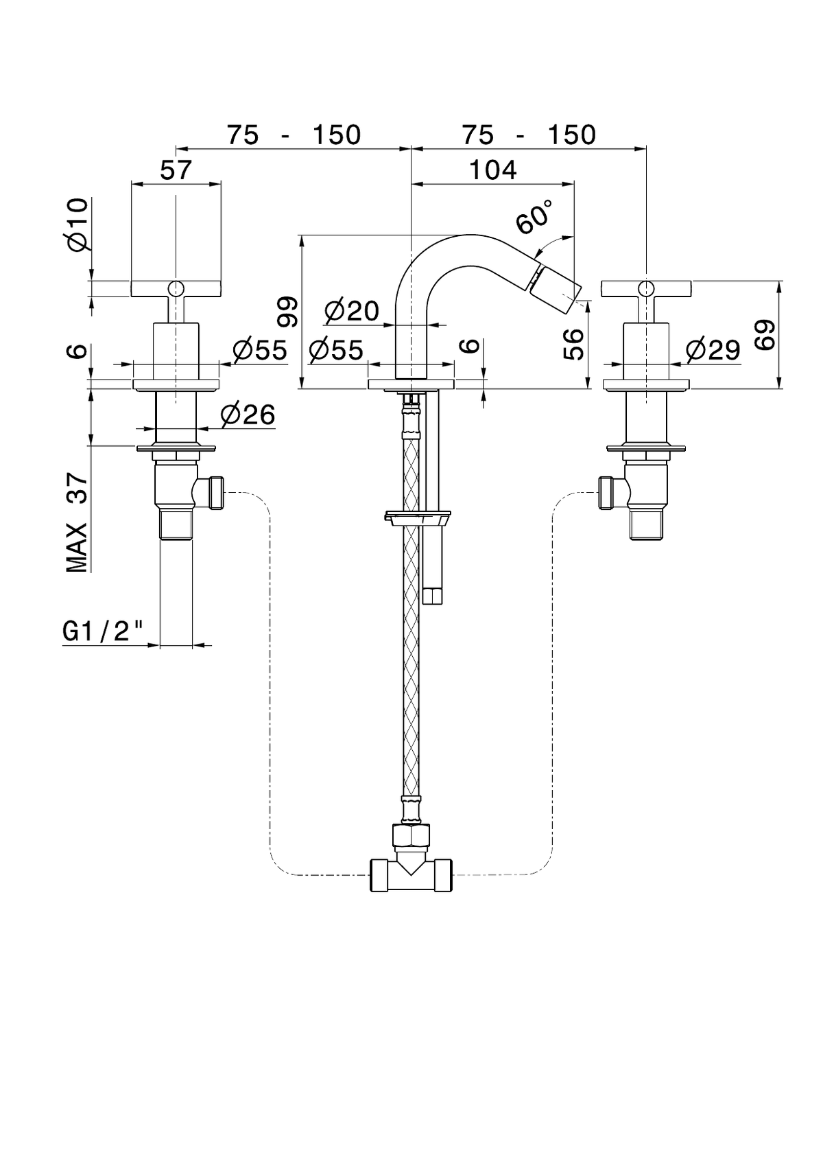 Newform 70834 - disegno tecnico