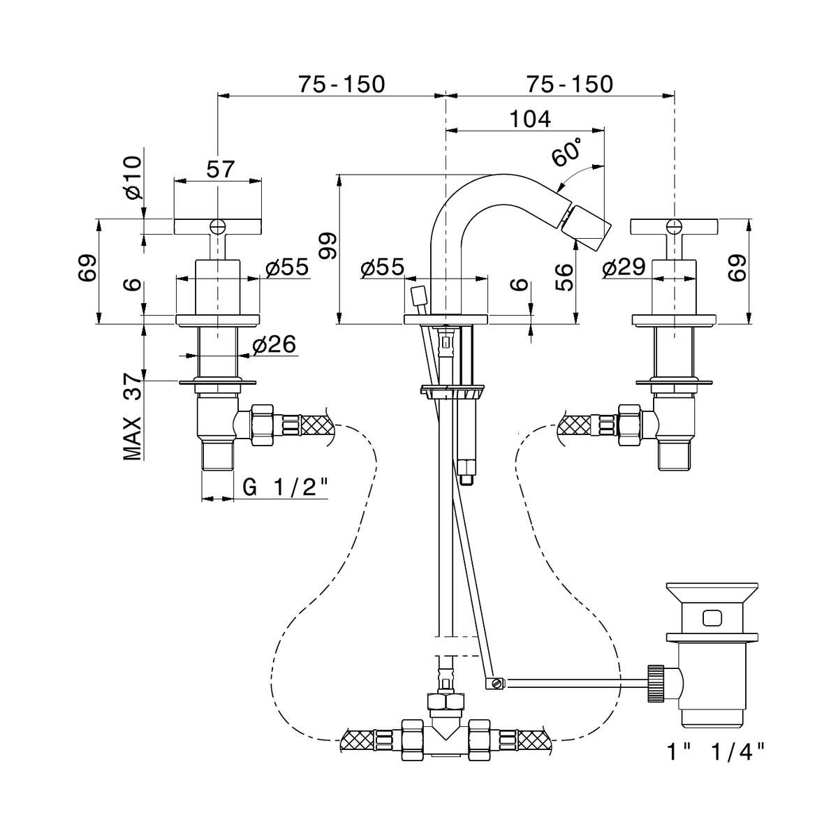 Newform 70835 - disegno tecnico
