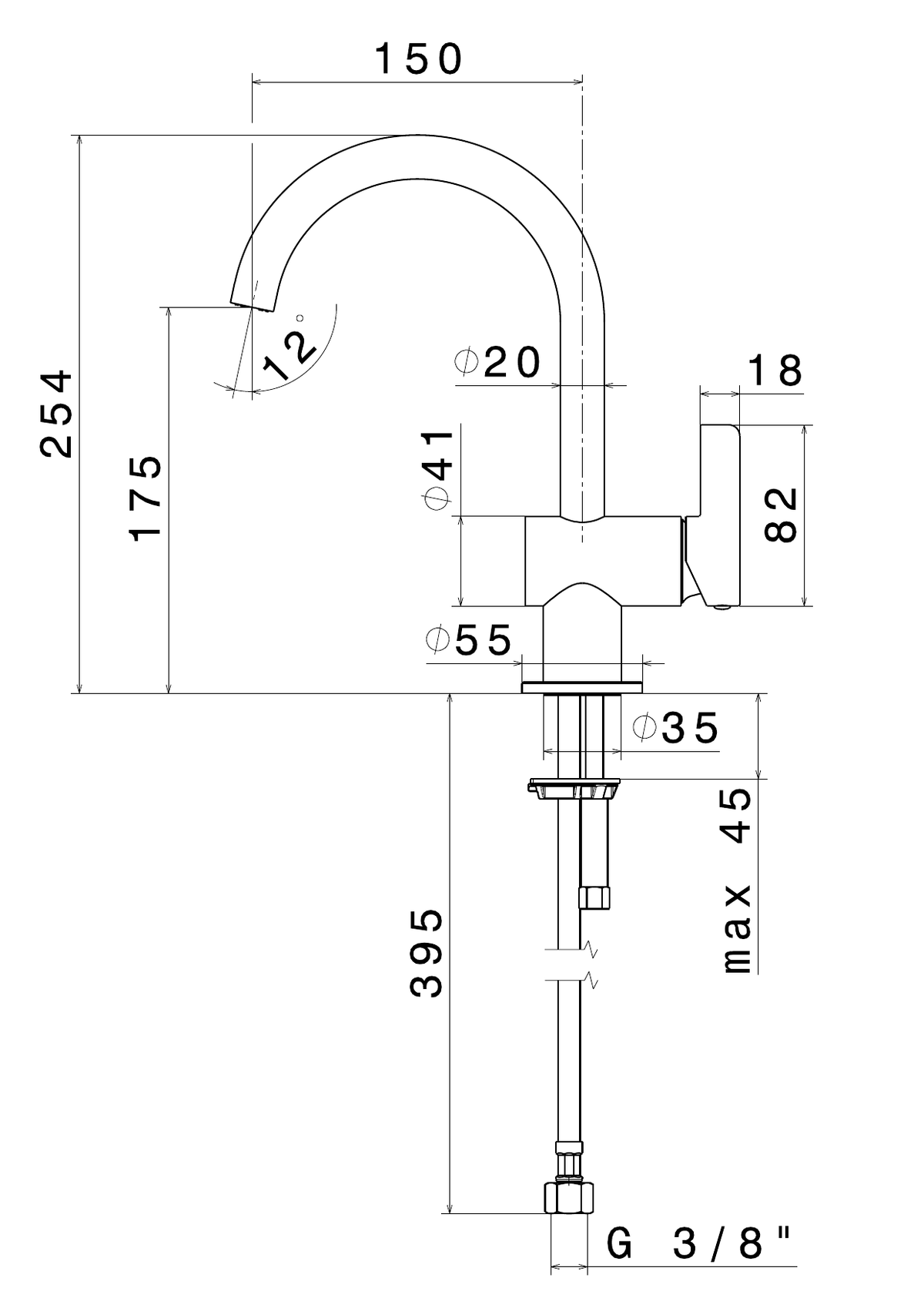 Newform 71012 - disegno tecnico