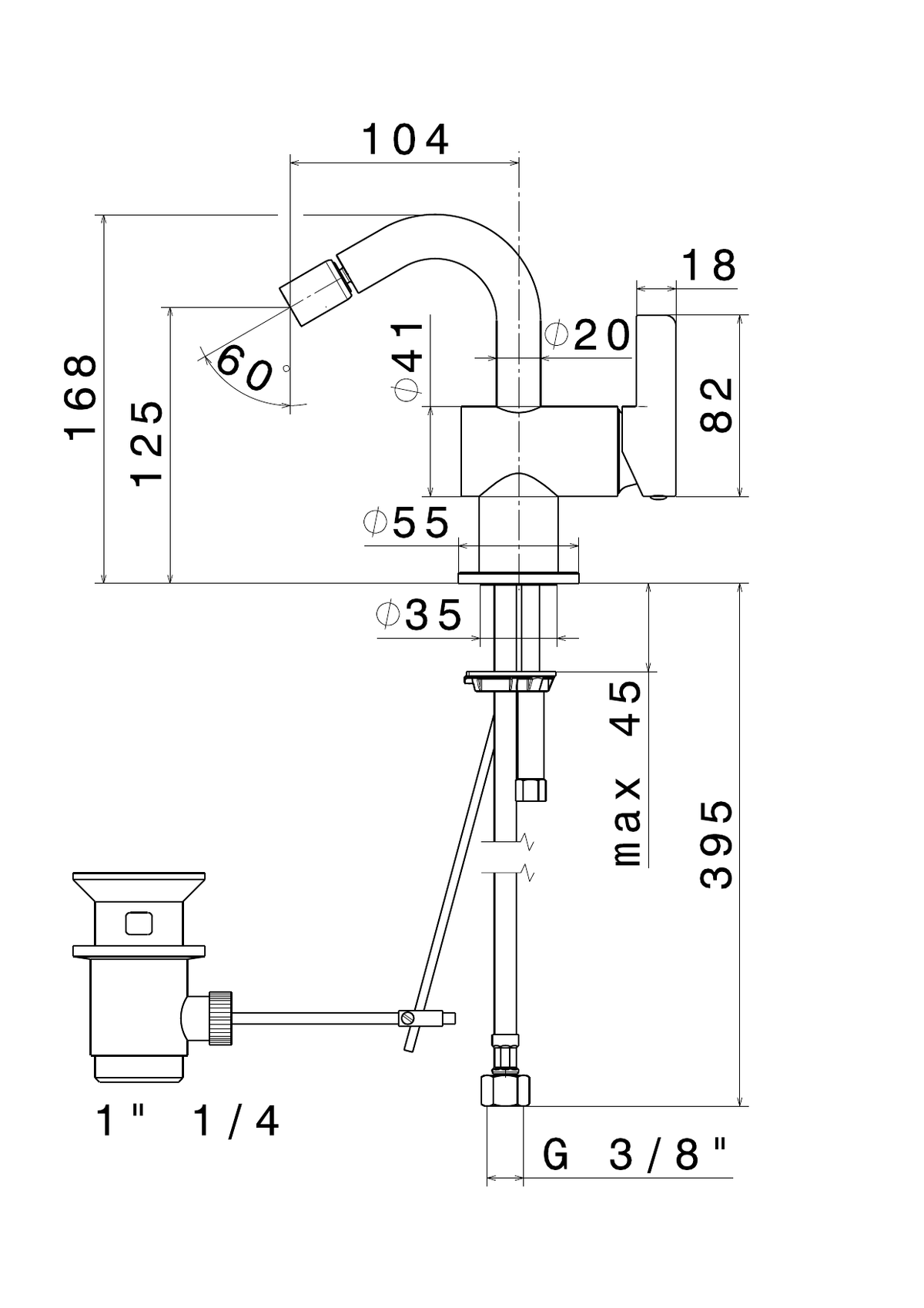 Newform 71025 - disegno tecnico