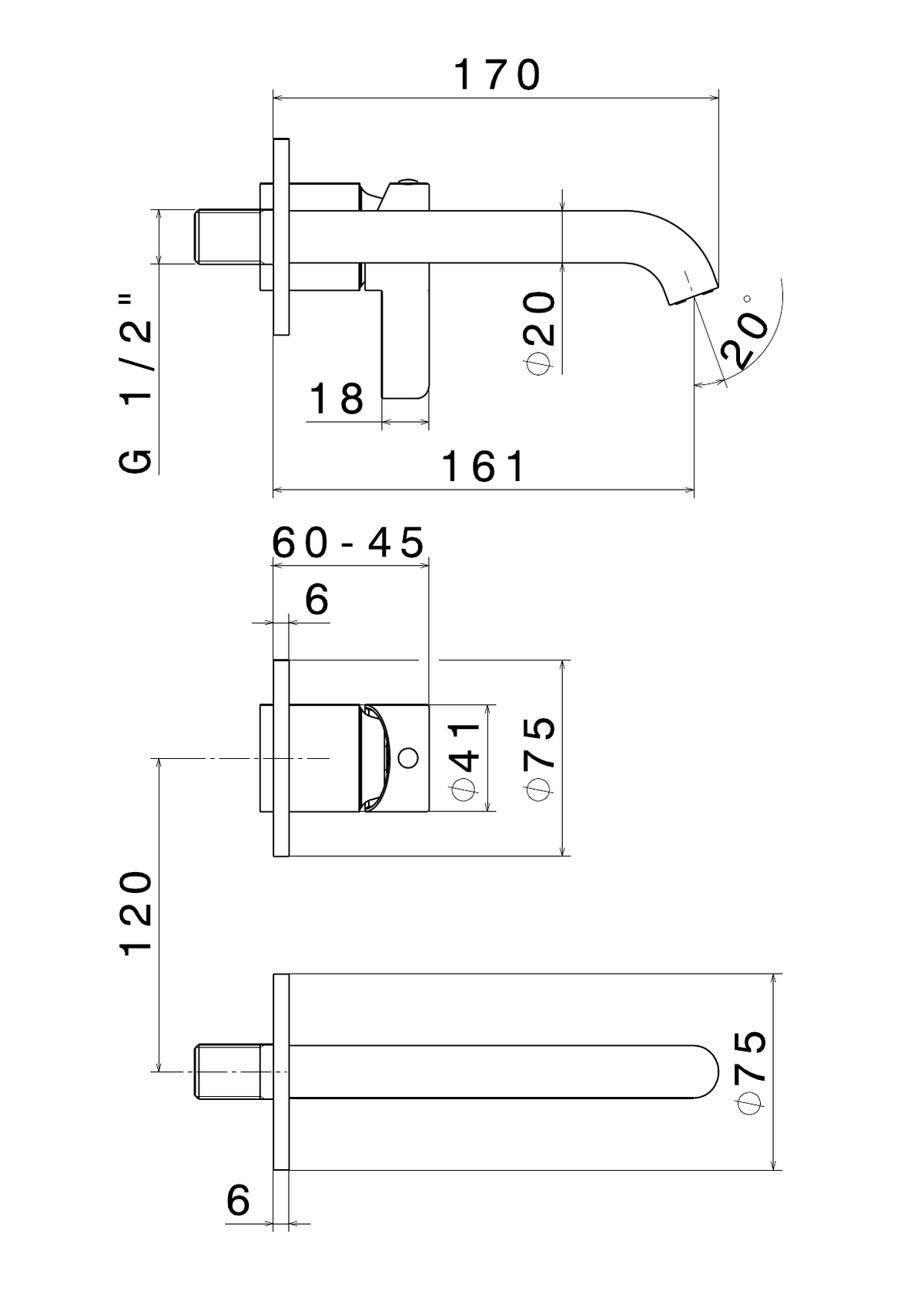Newform 71028E - disegno tecnico