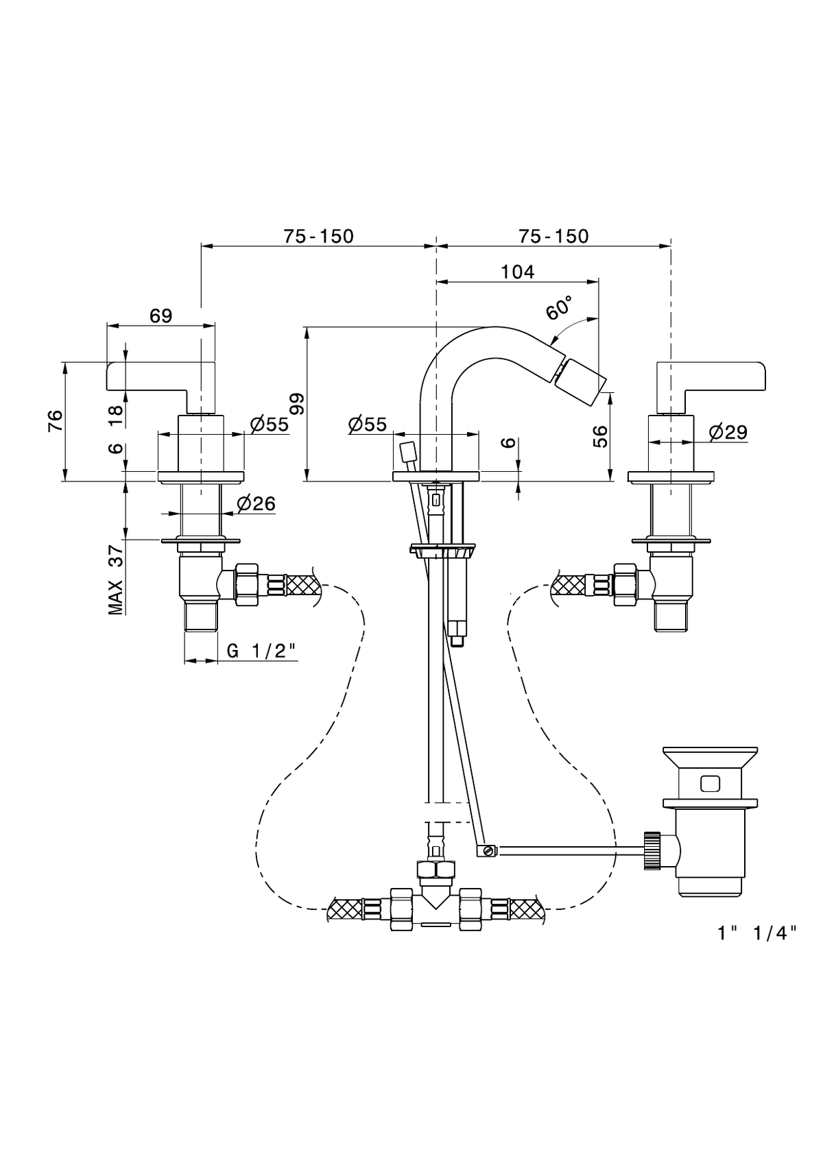 Newform 71035 - disegno tecnico