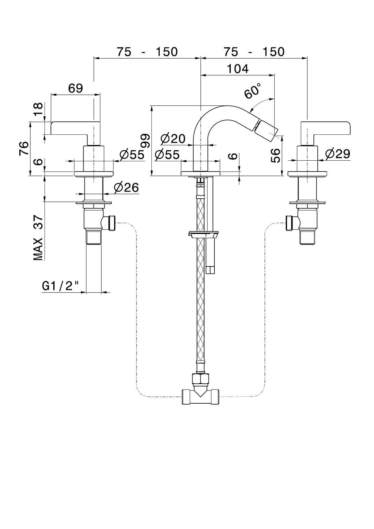 Newform 71037 - disegno tecnico