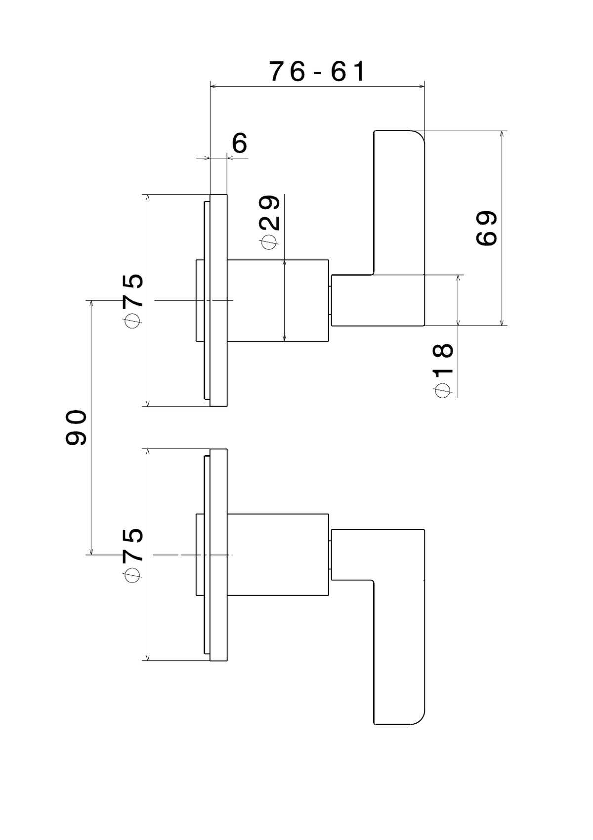 Newform 71057E - disegno tecnico