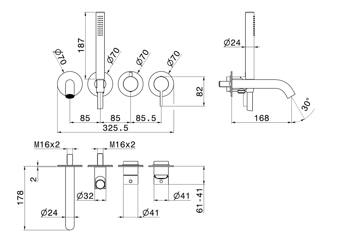 Newform 71078E - disegno tecnico