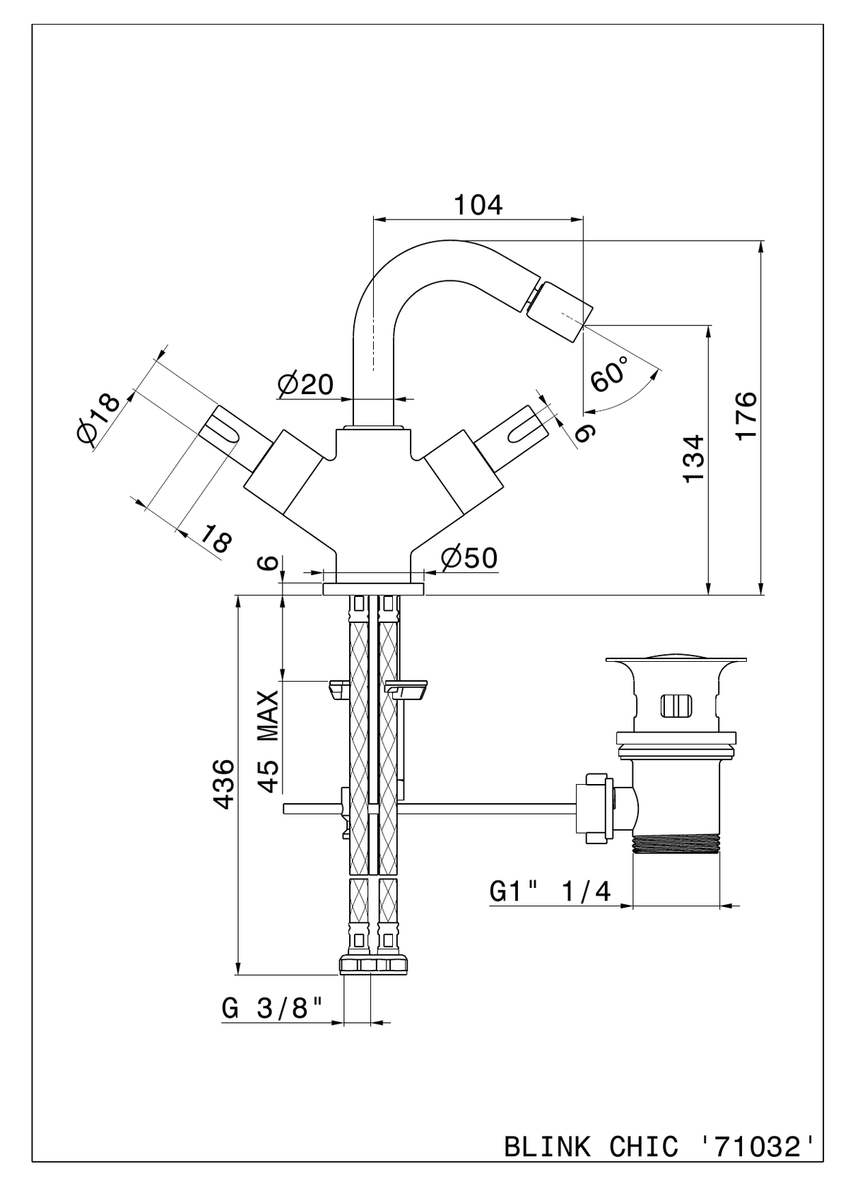 Newform 71132 - disegno tecnico