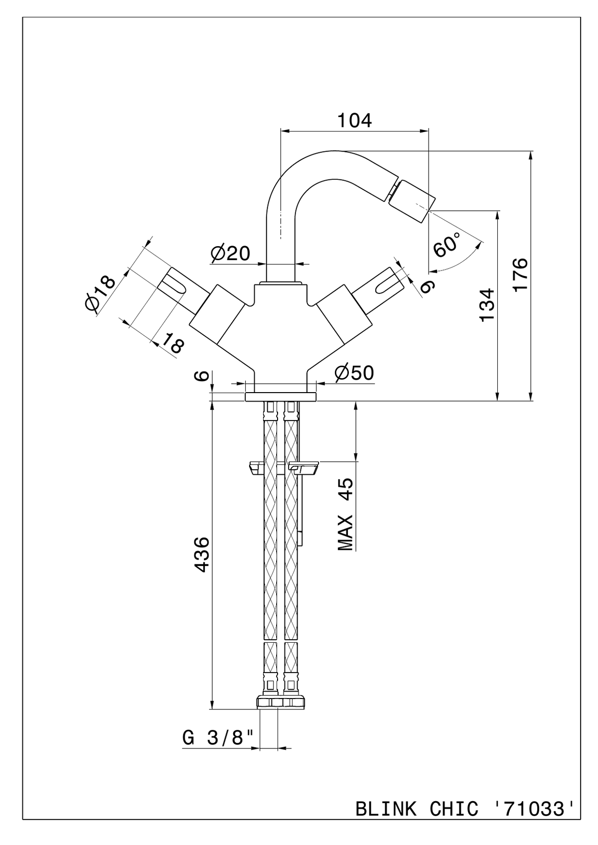 Newform 71133 - disegno tecnico