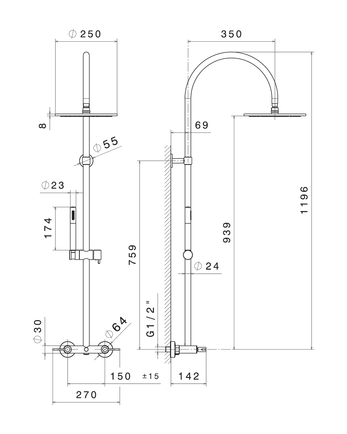 Newform 71152 - disegno tecnico
